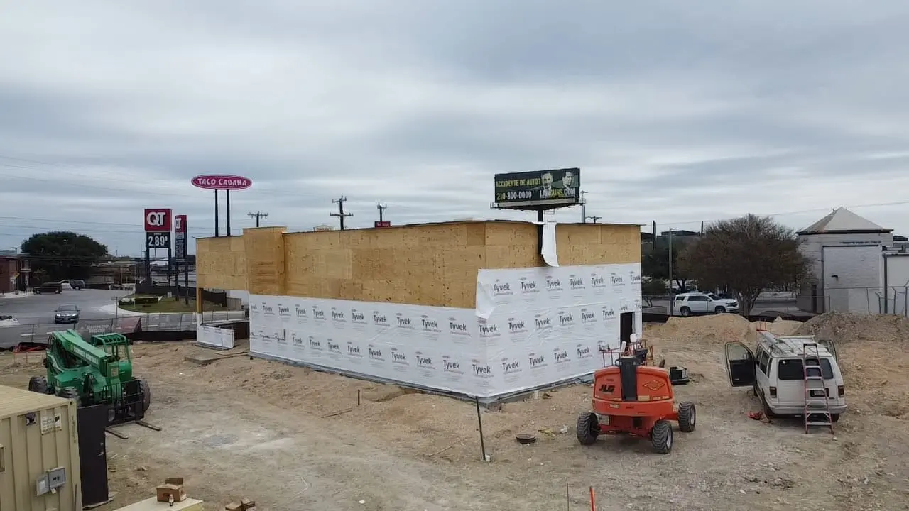 Commercial wood framing project by J.E.T in Central Texas